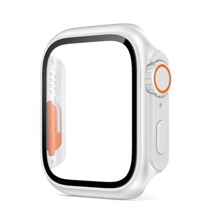 Skyddsskal av härdat glas för Apple Watch 8 7 45 mm 41 mm Anti-dropp anti-scratch watch för Iwatch 6 5 4 Se 44 ​​mm 40 mm