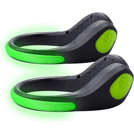 2-pack LED-skoklämma Ljus Regnfast Ljus Blinkande Ljusa Nattlöpningsljus LED Sportutrustning Säkerhetsvarningsficklampa För Löpare På Natten
