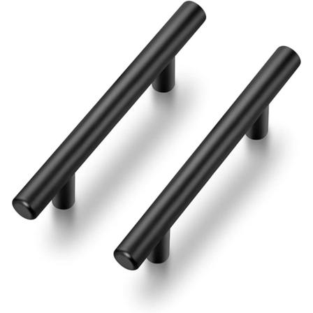 10 Pack musta keittiökahvat Kaapin kahvat 96 mm reikä - Perfet