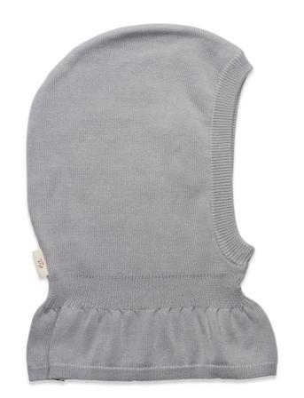 Knitted Cotton Balaclava W. Lining Accessories Headwear Balaclava Blå Copenhagen Colors*Betinget Tilbud