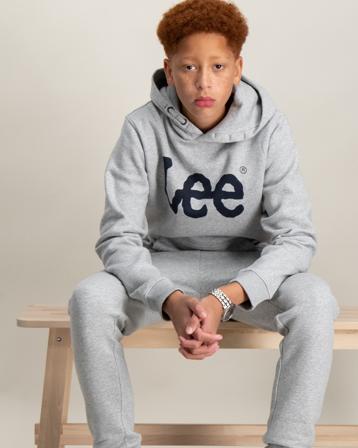 Lee Wobbly Graphic BB OTH Hoodie Grau Hoodies/Kapuzenpullover Jungen - Kidsbrandstore