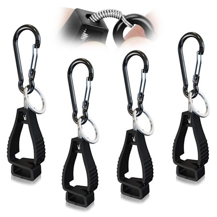 4 stk., arbejdshandskeclips, handskholdere, tilbehør til værktøjsbælte, arbejdshandskeclips