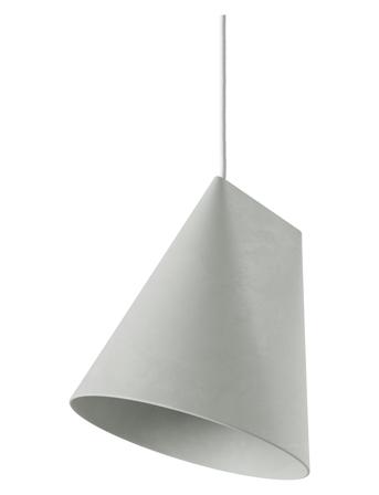 Ceramic Pendant, Wide Home Lighting Lamps Ceiling Lamps Pendant Lamps Grå MOEBE