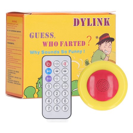 Fjärrkontrollerad pruttmaskin i fickformat, ljudmakare, busleksak, oändligt kul