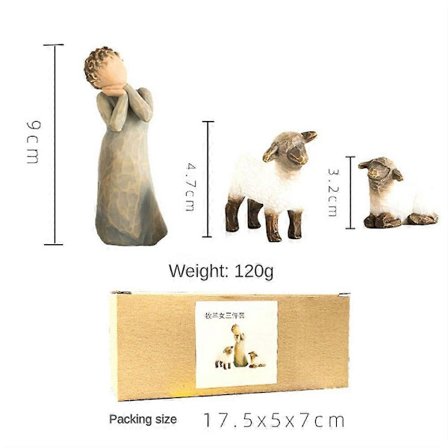 Seimiasetelma Willow Tree Seimiasetelmafiguurit Veistetyt käsinmaalatut uskonnolliset koristeet kodin sisustukseen joululahjoja