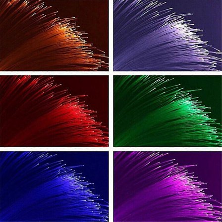 500 stk. Fiberoptisk bil hjemme himmel stjernelys kit loftslamper fjernbetjening-perfekt