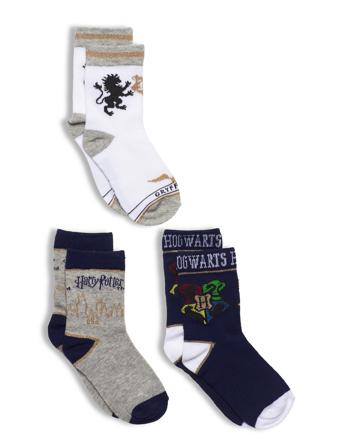 3 Pack Socks Patterned Harry Potter