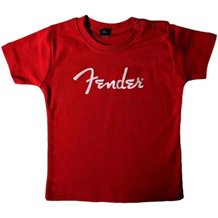 Fender Toddler Logo T-Shirt 3-6 månader Röd