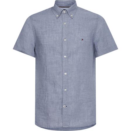 Tommy Hilfiger, Short Sleeve Shirts Blauw, Heren, Maat:S