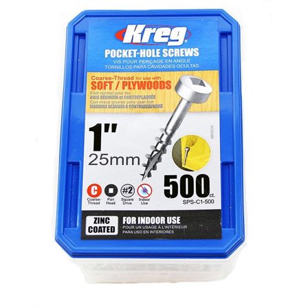 Kreg SPS-C1-500 Skruv 25 mm 500-pack, Infästning