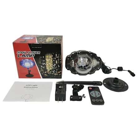 LED Snefald Lys LED Projektor Snefald Lys til Have Snefnug Roterende LED Lys