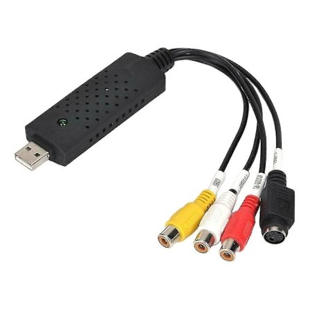 USB RCA VHS til PC USB Audio Video Capture Adapter, USB2.0 Video Capture Card Envejs Capture Card HD Overvågningsvideo Capture Card Envejs USB Cap
