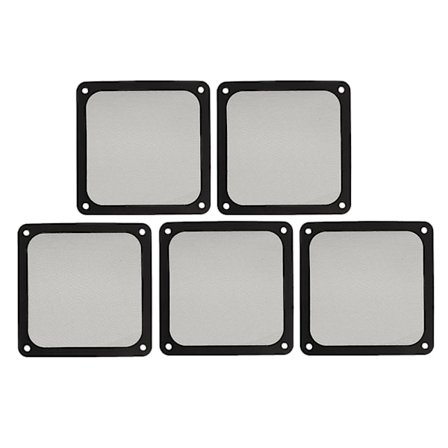 120mm Blødt Magnetisk Nylonramme Støvfilter til PC-Kabinet Strømforsyning og Ventilationsåbninger 5 stk. Sort