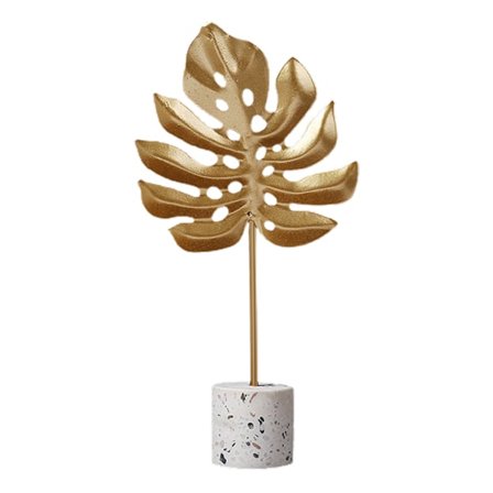 Yksinkertaiset koristeelliset koristeet Creative Gold Leaf kodin sisustus