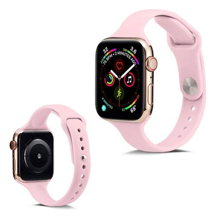 Apple Watch Series 5 40mm simpel silikone Urrem - Lyserød