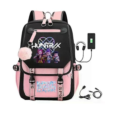 K-Pop Demon Hunters Anime Koulureppu Söpö Sarjakuvakassi Opiskelijoille