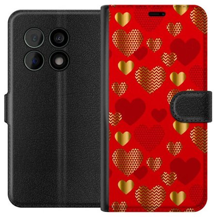 Kompatibelt Lommeboketui til OnePlus OnePlus 10 Pro GoldenHearts