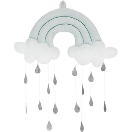 Sød kludlegetøj vedhæng - Baby seng dekoration tilbehør - Sky -