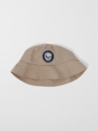 Bøttehatt - 56 - barneklær - beige - Polarn O. Pyret