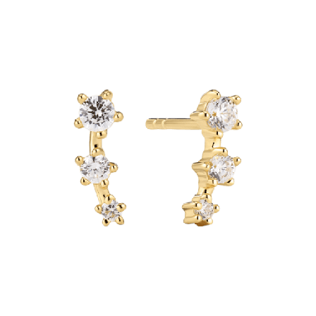 Sif Jakobs Jewellery Örhänge Lucente Tre Örhängen Dam Guld ONESIZE