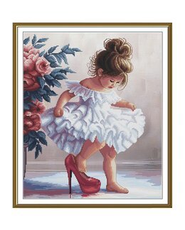 Broderipakke Bilde Lille fashionista - Nova Sloboda