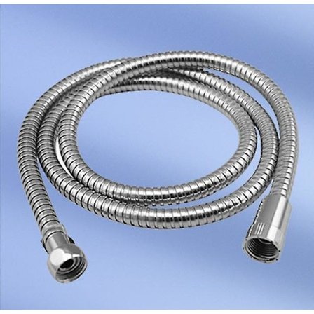 Universal dusjslange (h2be2 (1,5 m) en PVC-ende og en metallende), anti-vri og anti-bøy dusjslange, i metall.
