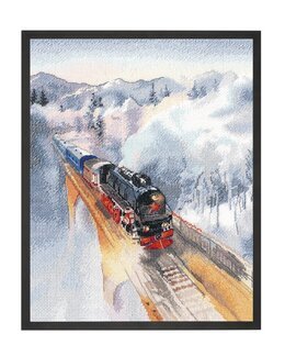 Stickpackung Bild Retro-Zug - Oven