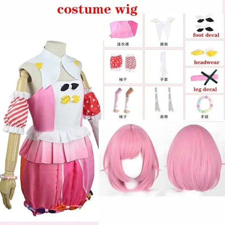 Otori Emu Cosplay Kostume Emu Kjole Hovedbeklædning Strømper Halloween Julekarneval Kostume Piger Ootori Emu Outfits til Comic Con S