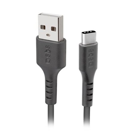 SBS TECABLETC220K USB-A - USB-C-kabel 2 m - Svart