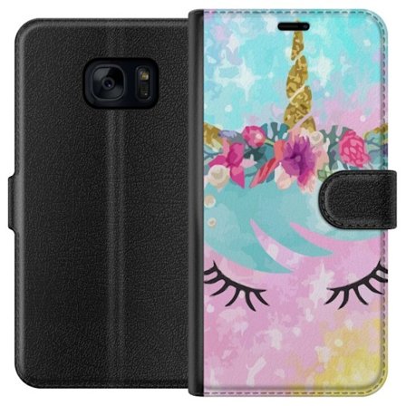 Kompatibelt Lommeboketui til Samsung Galaxy S7 Enhörning