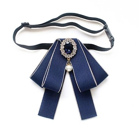 Krage Blomster sløyfe NAVY BLÅ