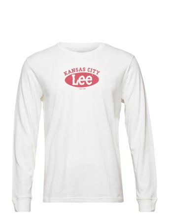 Ls Graphic Tee White Lee Jeans