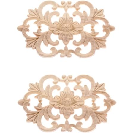 Galaxy Tr?snidade applikasjoner på møbler H?rnramsdekal omlakkert (8,7 x 5,5 tommer), pakke med 2 farge 2