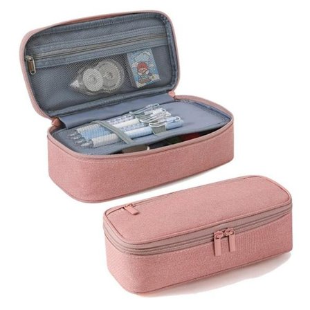 Suuri kynäkotelo, monitoiminen kynäkotelo, penaali / kynärasia – kouluun ja toimistoon, 21x5x8,5cm