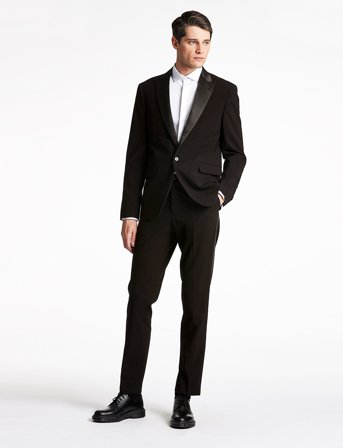 Lindbergh Responsibly Stretch Tuxedosuit - Black - 58