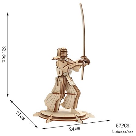 Retrobuss husbil i europeisk stil 3D träbilspussel DIY-segelfartyg Flygplan Byggnadshusmodell Sticksågsleksaker för barn