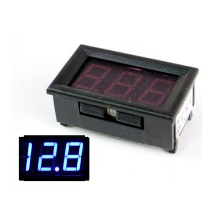 Voltmätare 4-30v DC Digital för bil båt husvagn husbil mc