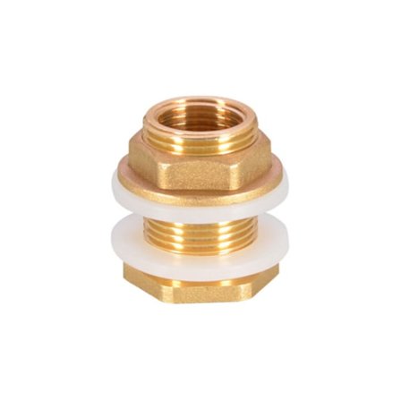 4 stk G3/4 messing vanntank vannledning rørtilkobling adapter kran