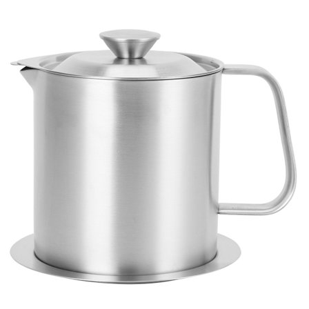 Olie Si Gryde i Rustfrit Stål 1000 ml Stor Kapacitet Fedtfilterkande