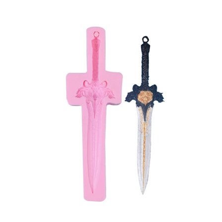 Kakkumuotit Karkkimuotit Leivonnaisten koristeluvälineet Miekan muotoiset molds Silikoni- mould keittiön leivontaan