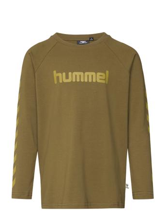 Hmlboys T-Shirt L/S T-shirts Long-sleeved T-shirts Grön Hummel