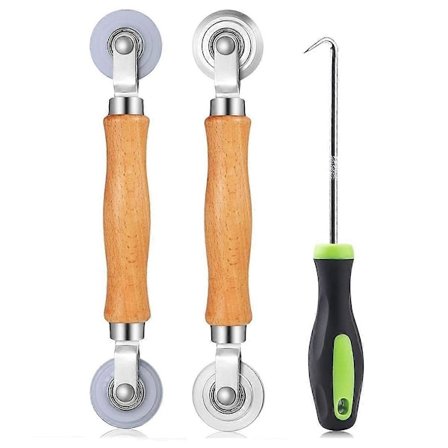 3-osainen näytön asennustyökalusetti, ikkunaverkon kiinnitysrullan työkalu, näytön paineenmuutos- ja korjaussarja