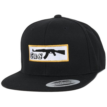 GUNS n SKULLS - Box-AK47 Black Snapback Snapback Black Cap - @ Hatstore