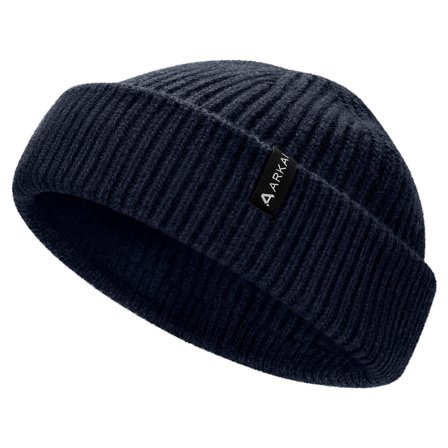 Nórdico | Gorro de pescador de mezcla de lana azul marino para hombres - Gorros de punto