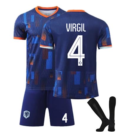 2425 Alankomaat vieraspaita VIRGIL Jalkapallopaita sukkien kanssa S(165-170cm)