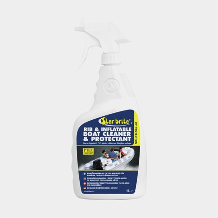 Kumiveneiden ja fendareiden puhdistusaine Star Brite Rib & Inflatable Boat Cleaner & Protectant, käyttövalmis, suihke, 1 litra