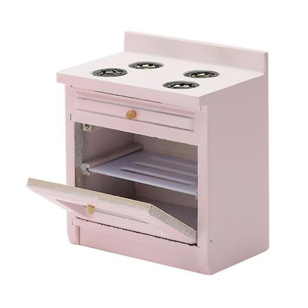 1/12 Nukenukke Mini Puinen Uuni Malli Simuloitu Keittiökaluste