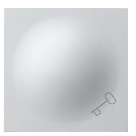 Elko Plus Vippearm hvit Med nøkkelsymbol, Strømbrytere & vegguttak