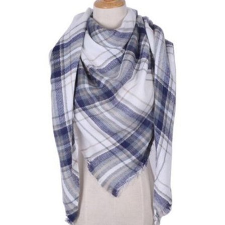 Kvinners Villi Skjerf Sommer Vår Stole Wrap Rutenett Mønster Lett