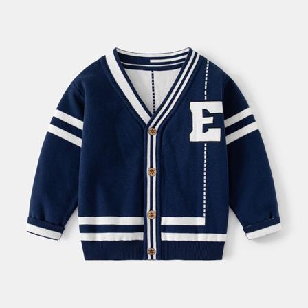 Barn Långärmad Ytterkläder Cardigan Med V-ringad